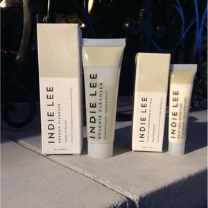 Indie Lee Rosehip Cleanser + Brightener Travel Set New